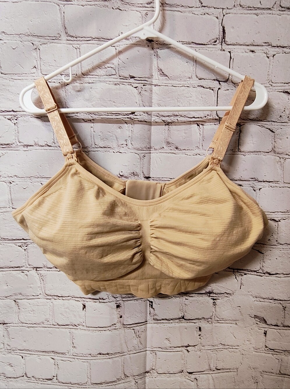 Kindred Bravely Sublime Maternity Bra Push Up Padded Beige 2X